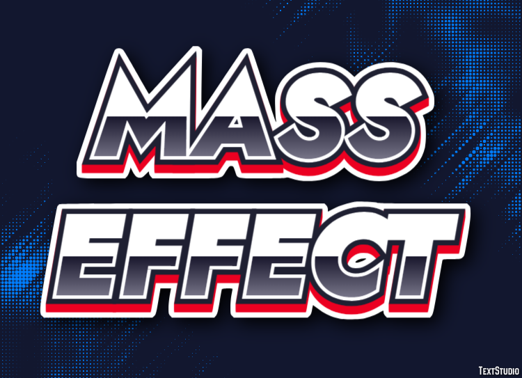 Mass Effect Text Effect