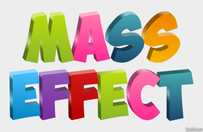 Mass Effect Effetto testo
