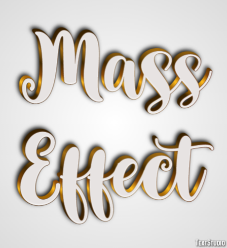 Mass Effect Effetto testo