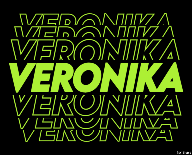 Veronika Tekst effect