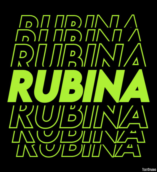 Rubina Texteffekt