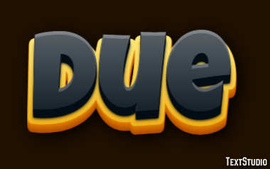 Due Text Effect