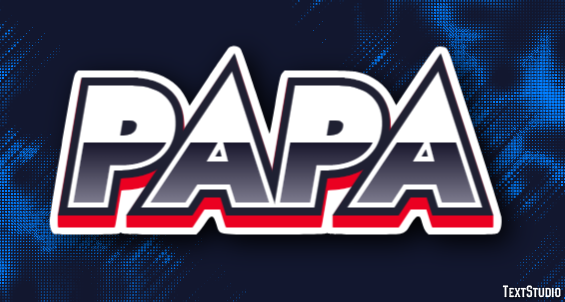 Papa Tekst Effect