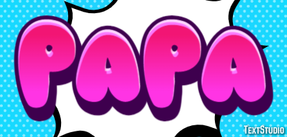 Papa Efeito de texto
