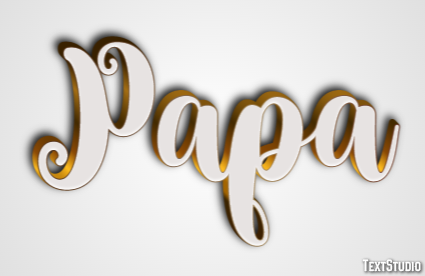 Papa Efecto de Texto