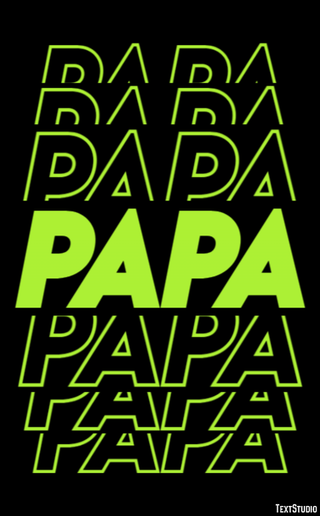 Papa Tekst Effect