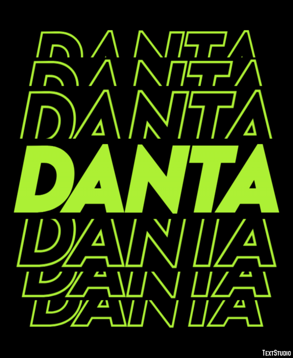 Danta Efecto de texto