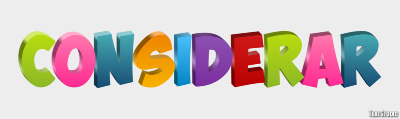 Considerar Text effect