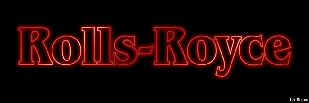 Rolls-Royce Efecto de Texto
