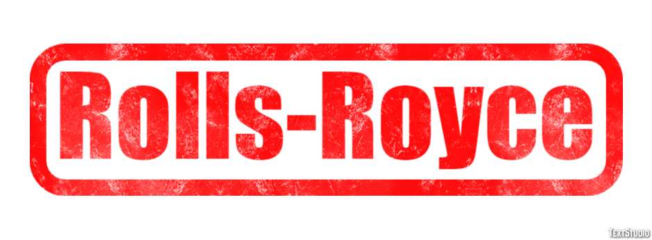Rolls-Royce Effetto testo