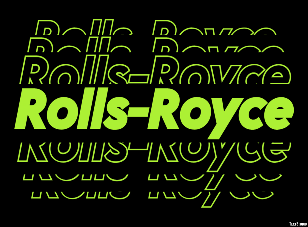 Rolls-Royce Effetto testo