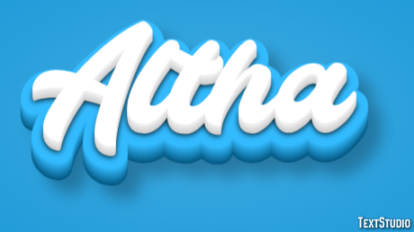 Altha Text effect