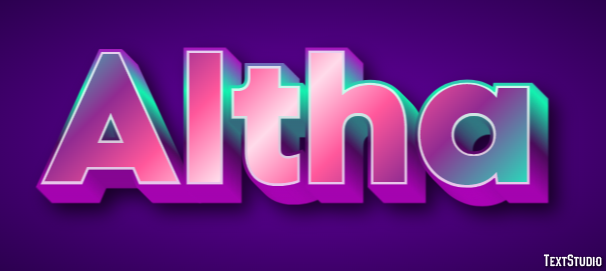 Altha Text Effect
