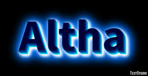 Altha Text effect