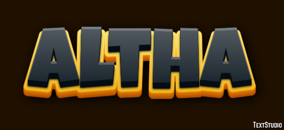 Altha Эффект текста