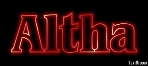 Altha Text effect