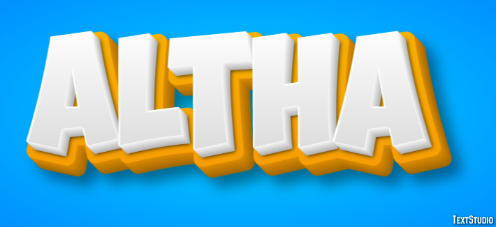 Altha Text effect