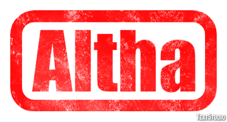 Altha Text effect
