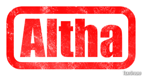 Altha Text Effect