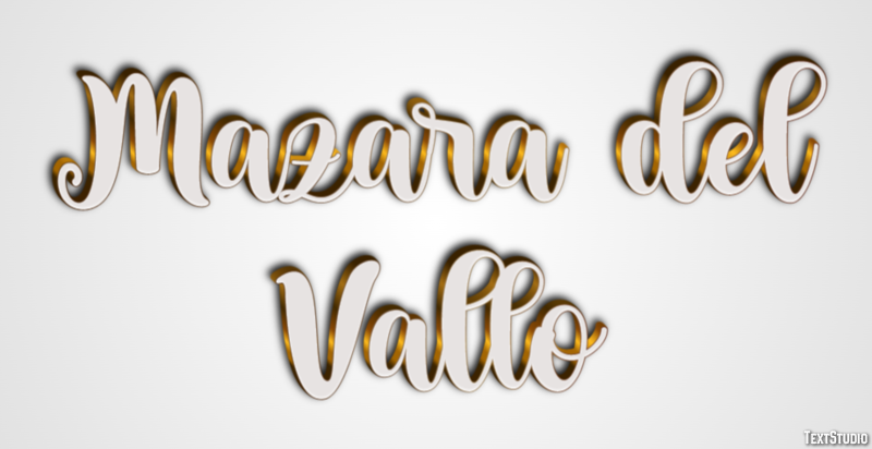 Mazara del Vallo Efecto de Texto