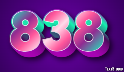 838 Text Effect