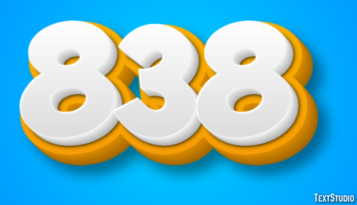 838 Texteffekt
