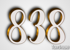 838 Efecto de Texto