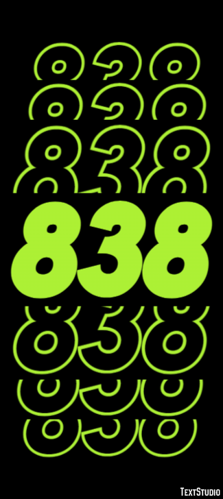 838 Text Effect