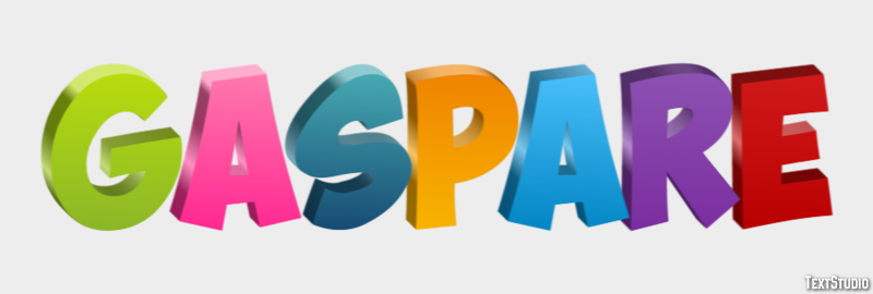 Gaspare Effetto testo