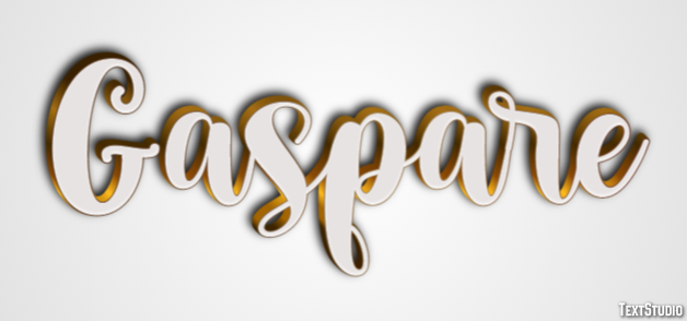 Gaspare Effetto testo