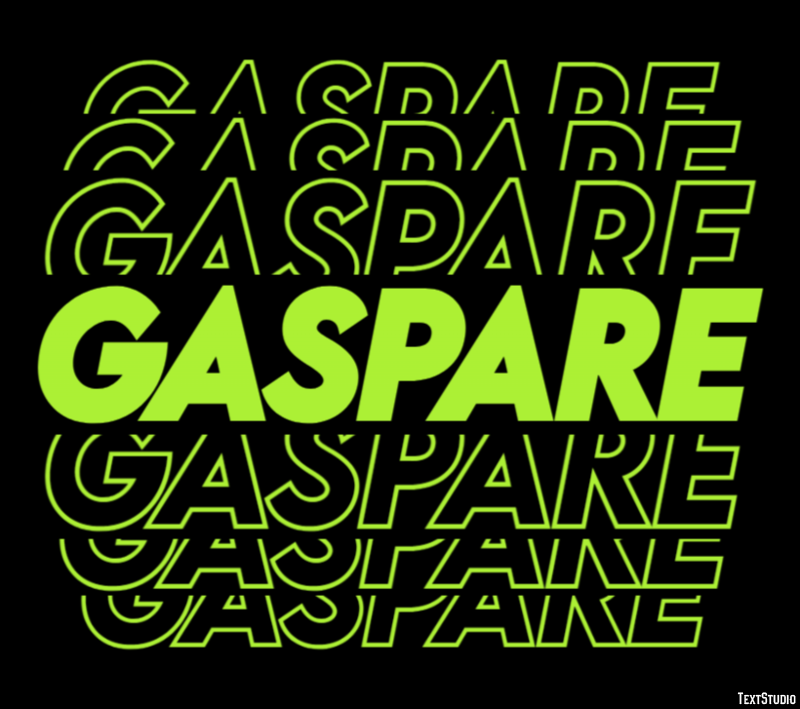 Gaspare Effetto testo