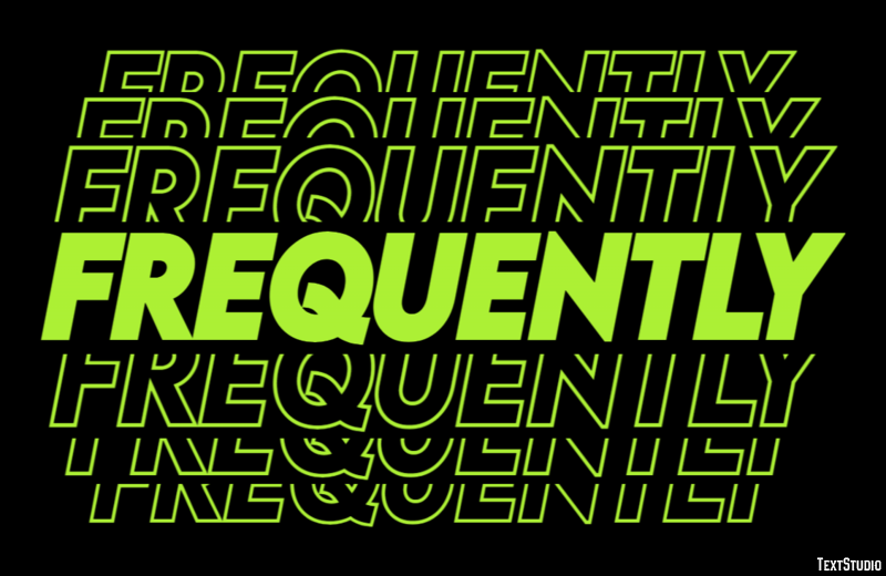 Frequently Text Effect