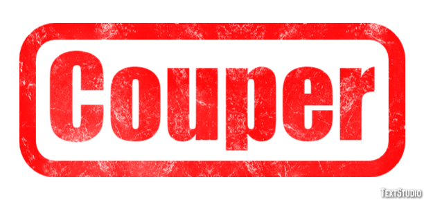 Couper Efekt tekstowy