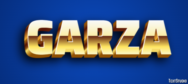 Garza Efecto de Texto