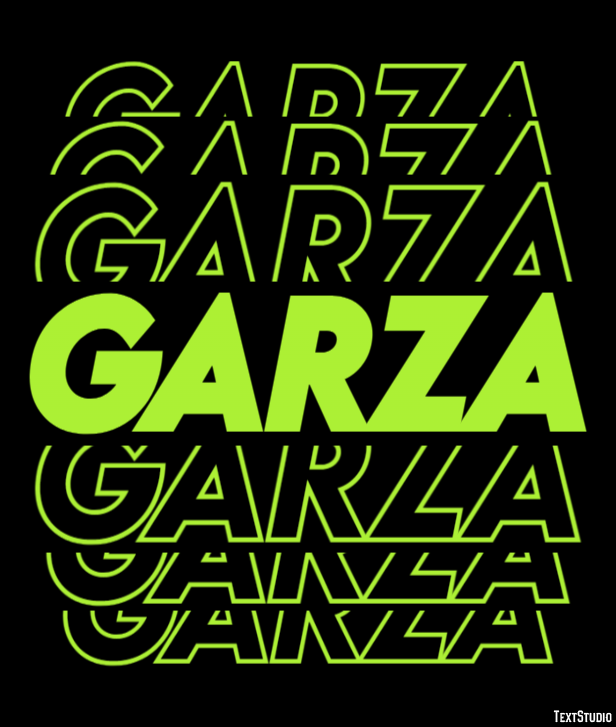 Garza Efecto de Texto