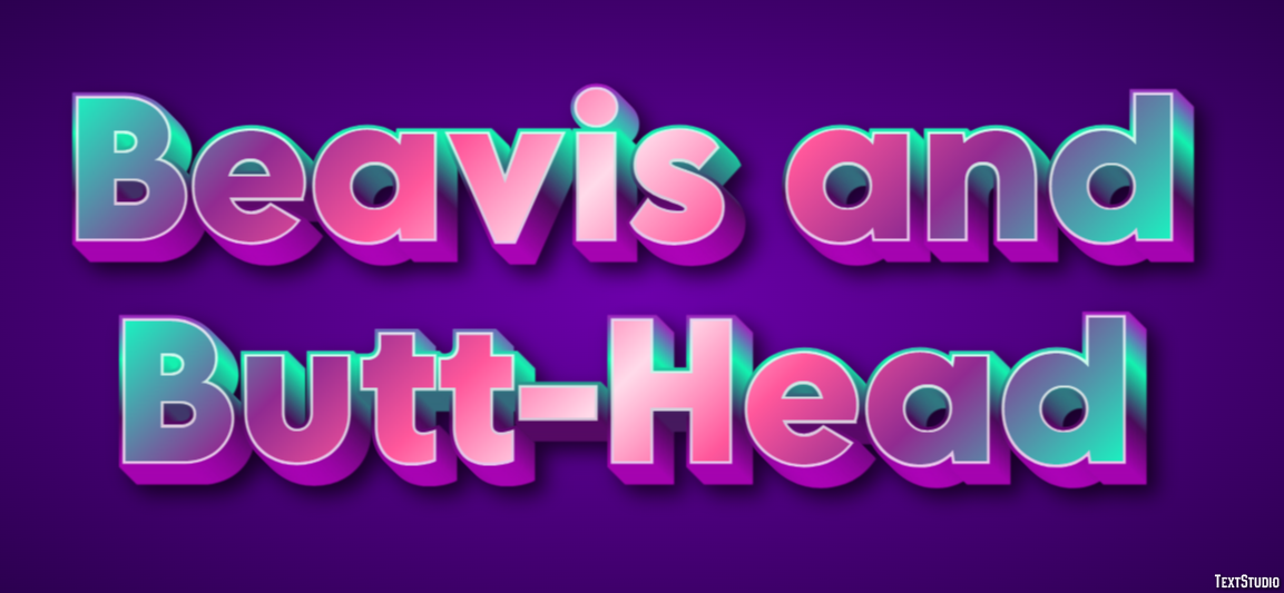 Beavis and Butt-Head Эффект текста