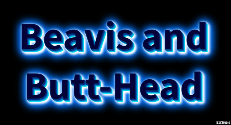 Beavis and Butt-Head Text Effect