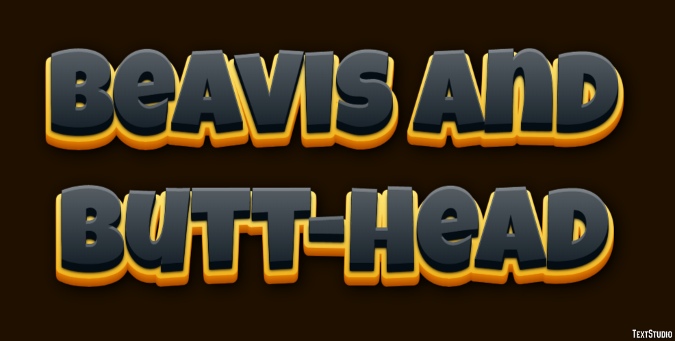 Beavis and Butt-Head Text Effect