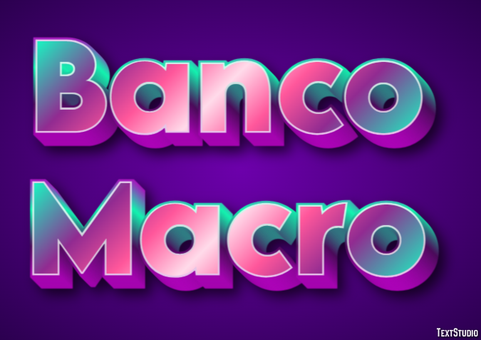Banco Macro Tekst Effect