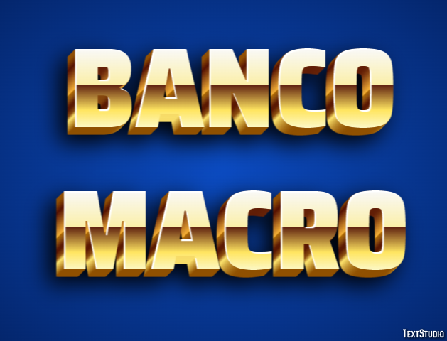Banco Macro Tekst Effect