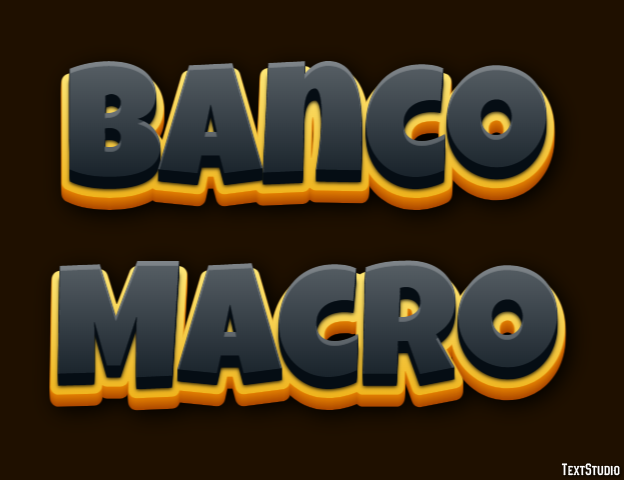 Banco Macro Tekst Effect