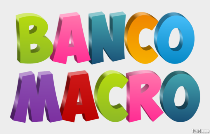 Banco Macro Tekst Effect