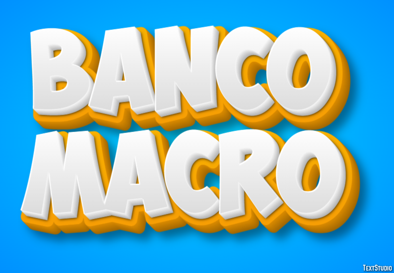 Banco Macro Tekst Effect
