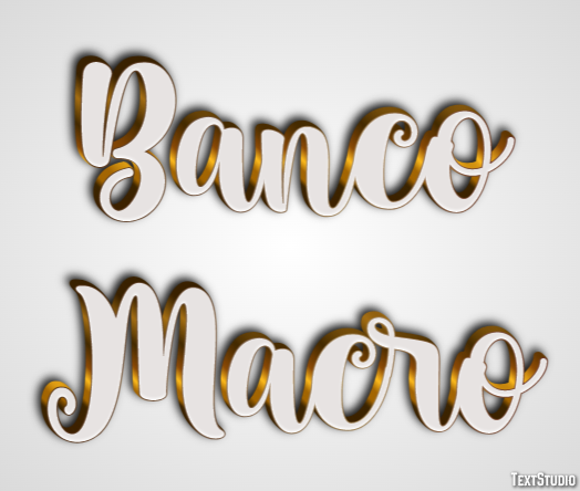 Banco Macro Text effect