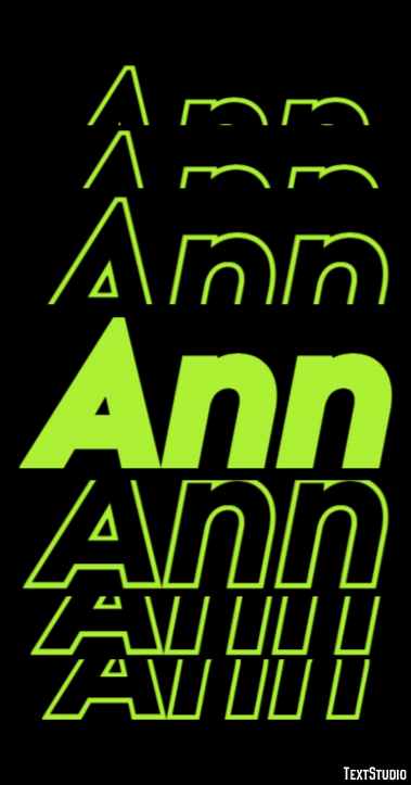 Ann Text effect