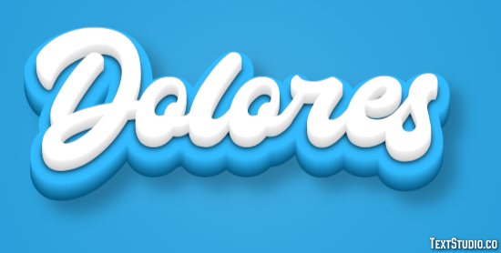 Dolores Efecto de Texto