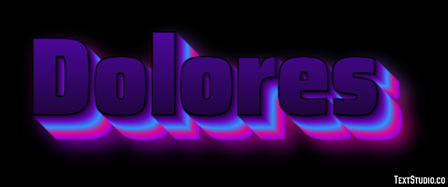 Dolores Efecto de Texto