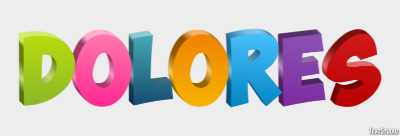Dolores Efecto de texto