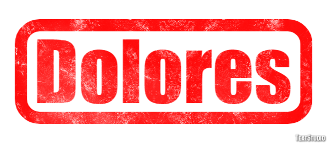 Dolores Effetto testo