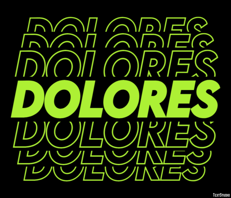 Dolores Efecto de texto